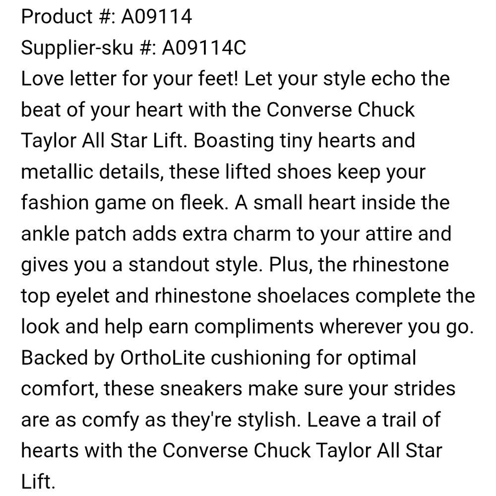 Converse All Star White High-Top Sneakers Hearts - Picture 10 of 14